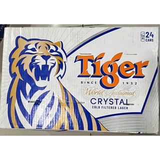 (Hỏa tốc) Thùng bia Tiger Crystal bạc 330ml x 24 lon