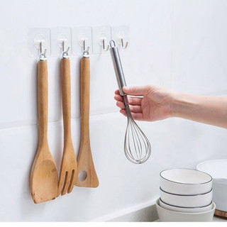 Móc treo trong suốt dán tường chịu lực