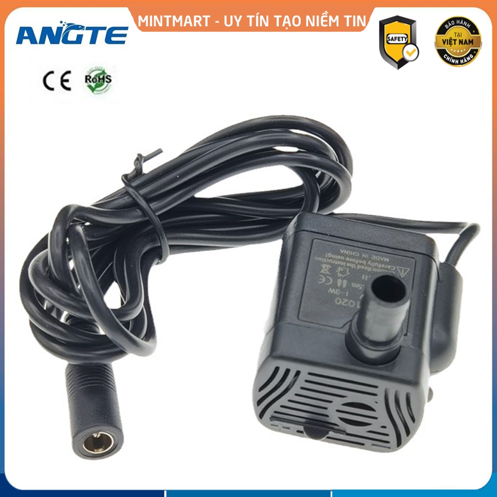 Máy bơm nước bể cá – Máy bơm tiểu cảnh DC-1020  công suất 3W – Chạy siêu bền - Không gây tiếng ồn