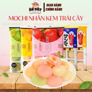  Bánh Mochi Nhân Trái Cây Kem Lạnh Đài Loan - Ăn Vặt Hanalee 