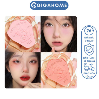 Phấn Má Hồng, Đánh Khối Mũi Đơn Sắc Mịn, Tự Nhiên Cho Trang Điểm Tươi Tắn GIGAHOME CI-018