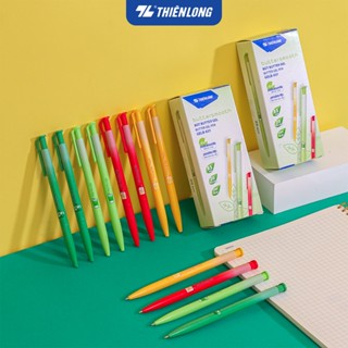 Combo 5 Bút gel B - Buttersmooth Gel Thiên Long GELB-031 - Premium Tip viết êm, trơn - Mực Xanh - Thân ngẫu nhiên