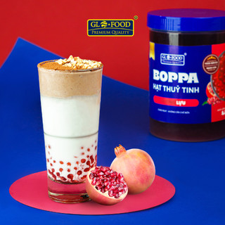 BOPPA LỰU GLOFOOD - Hạt Thuỷ Tinh/ Hạt Nổ/ Thạch Nổ topping đồ uống