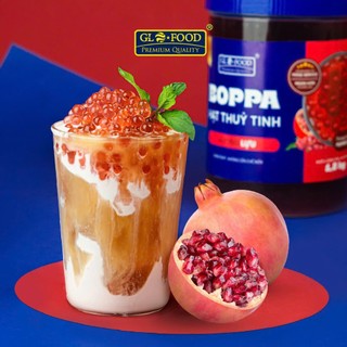 BOPPA LỰU GLOFOOD - Hạt Thuỷ Tinh/ Hạt Nổ/ Thạch Nổ topping đồ uống