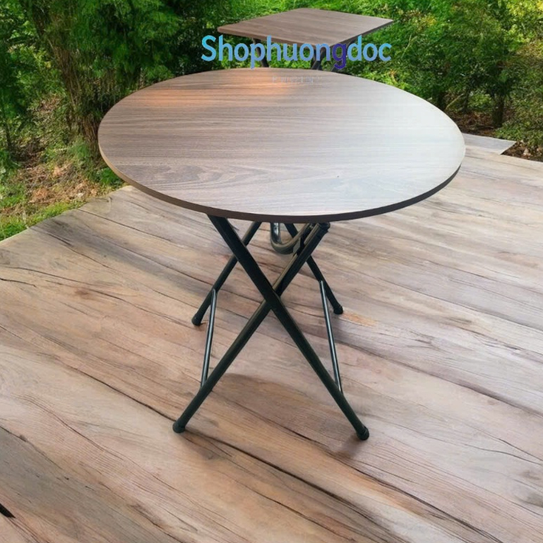 Bàn tròn chân cao 73 cm gấp gọn tuyệt đep