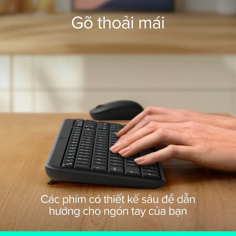 Combo Bàn phím & chuột không dây Bluetooth Logitech MK250 - dễ kết nối, thiết lập, thiết kế nhỏ gọn | BigBuy360 - bigbuy360.vn