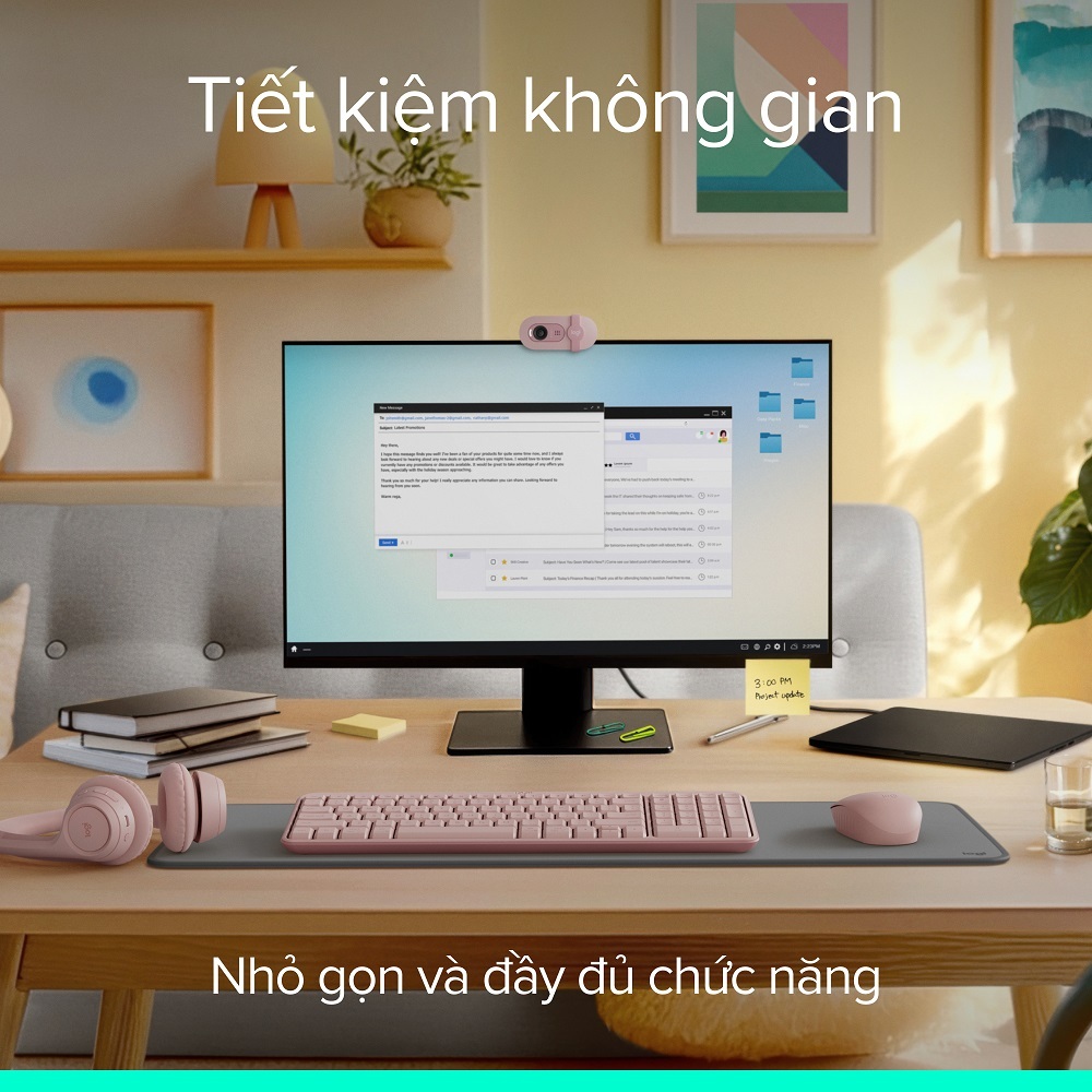 Combo Bàn phím & chuột không dây Bluetooth Logitech MK250 - dễ kết nối, thiết lập, thiết kế nhỏ gọn | BigBuy360 - bigbuy360.vn