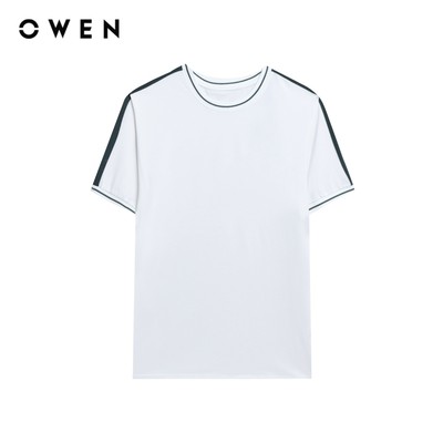 Owen - Áo T-shirt Relaxfit TSN253672 màu Trắng chất liệu CVC Spandex