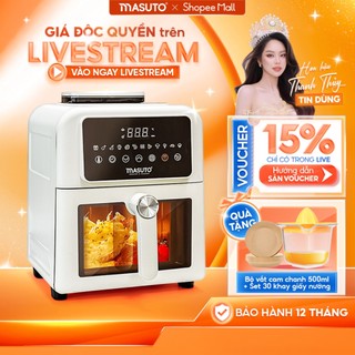  Nồi Chiên Không Dầu MASUTO MSKing 6L-1700W 2 Tầng Đốt Vỏ Thép Cacbon,Nồi Chiên Hơi Nước Phun Sương Chiên Nướng Gà 