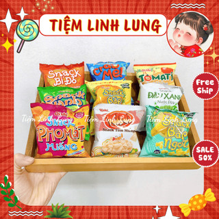   COMBO 10 GÓI  Bim Bim Oishi  GÓI MINI 6G  đủ vị hàng chính hãng 