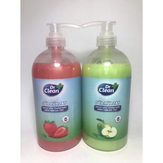 Nước rửa tay Dr.Clean 500ml - 1000ml Hàng Chính Hãng ( Bộ 2 Chai Tặng Bàn Chải )