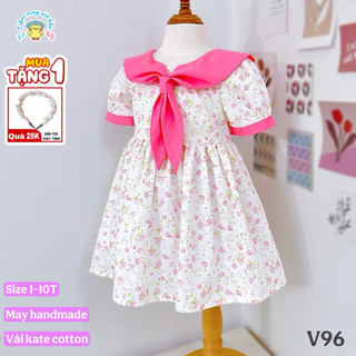  Váy bé gái hot trend lên form cực xinh Đầm bé gái thiết kế mặc tiệc lễ tết noel đám cưới...Vải Kate cotton mềm mát mẻ 