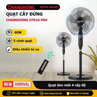 Quạt cây đứng công suất 60W 4 chế độ gió chức năng hẹn giờ 9 tiếng, Quạt điện kèm điều khiển từ xa