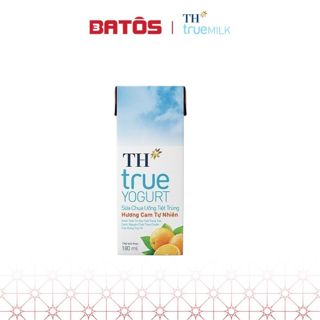 Thùng Sữa Chua Uống Tiệt Trùng TH True Yogurt milk Hương Cam 180ml (48 Hộp)