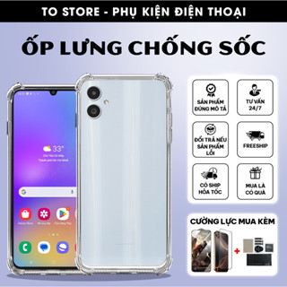  Ốp lưng Samsung A05 A05S Silicon dẻo trong chống sốc 4 cạnh bảo vệ camera | Ốp lưng chống sốc 