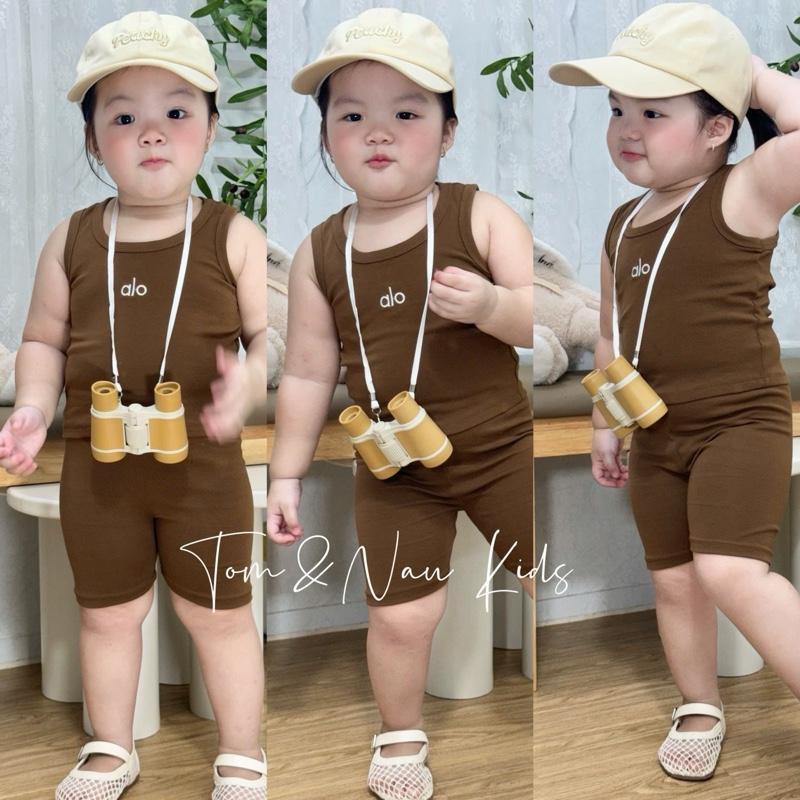 Set đùi ALO cho bé gái chất Zip Cotton