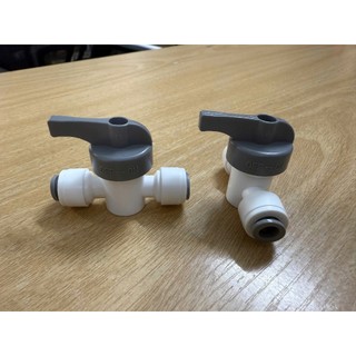 Van Khóa Nước 2 Đầu Dây 6mm - (Dùng Đóng/Mở Nguồn Nước Và Trong Bộ Van Xả Thải Máy Lọc Nước RO)