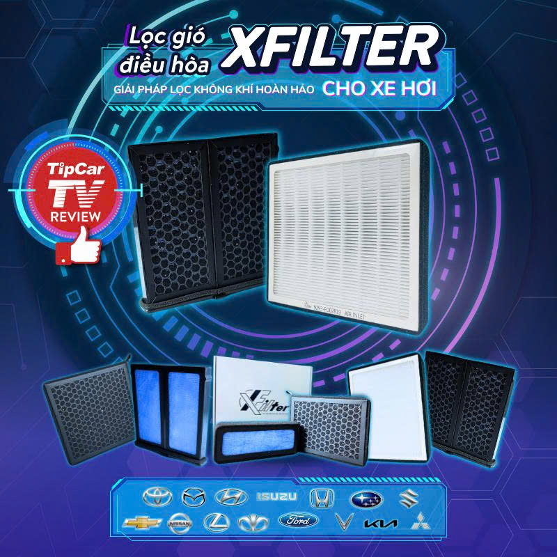 Lọc Gió Điều Hòa Xfilter Cao Cấp - Lọc Gió Ô Tô Khử Mùi, Lọc Bụi Mịn PM2.5 - Chính Hãng Xfilter
