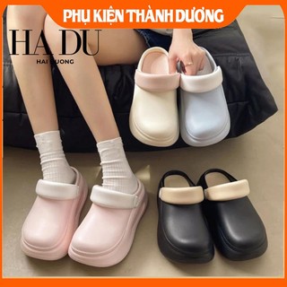 Dép cross nữ D2195 đế cao 6.5cm form trơn dễ phối đồ chất liệu EVA chống trơn trượt 