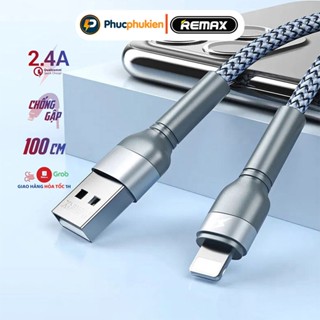 Dây sạc 2m chính hãng Remax 124i hỗ trợ sạc 2.4A dành cho 14 pro max trở xuống Phúc Phụ Kiện Remax