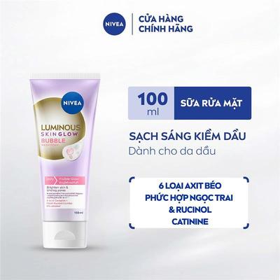 Sữa Rửa Mặt NIVEA Luminous Dưỡng Sáng| Kiềm Dầu| Mịn Da 100ml/150ml - 99400/98764/98762