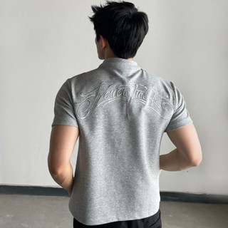 Áo Thun Polo/Sweater Ngắn Tay/Dài Tay Form Boxy Thêu Chữ Unisex Nam Nữ Trendy 2025