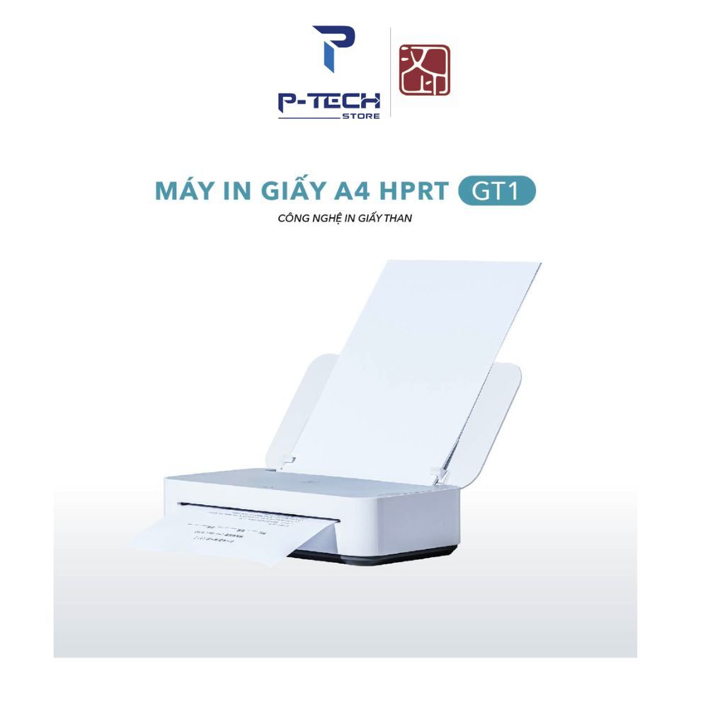 Máy In A4 HPRT GT1 - In Nhiệt Ruy Băng Giấy Than, 300DPI - Kết Nối Không Dây, In Wifi, Dùng Giấy A4 