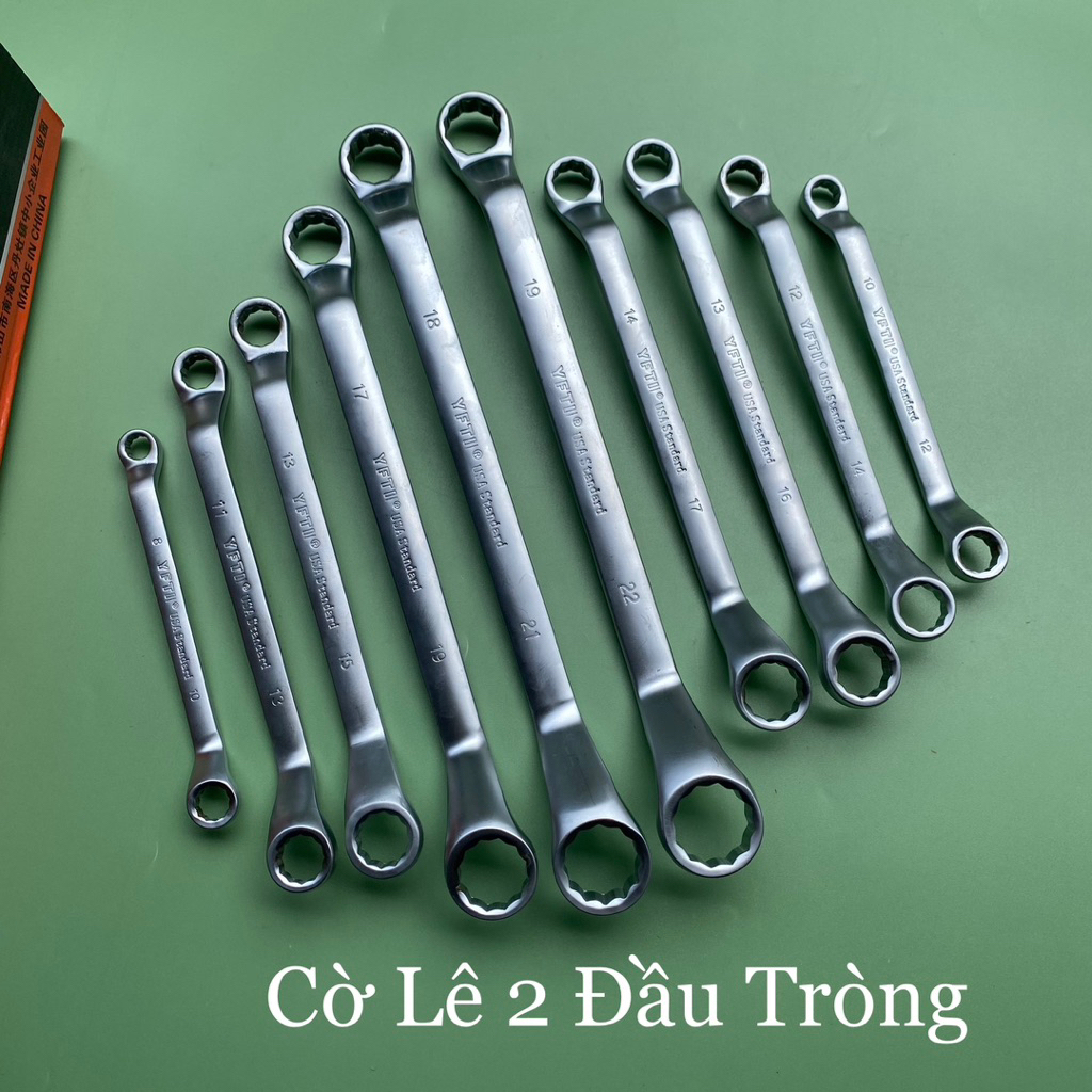 cờ lê 2 đầu vòng sensh hàng cao cấp, cờ lê 2 đầu tròng