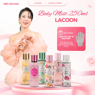 LACOON Body Mist 250ML Xịt Thơm Body Hương Nước Hoa Nam Nữ Chính Hãng Lưu Hương Lâu Không Nồng Gắt