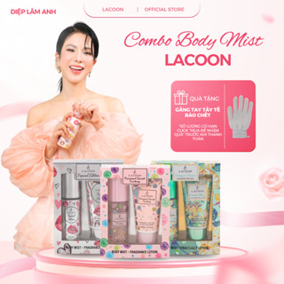 LACOON Combo Body Mist Lotion 90ML Xịt Thơm Body Hương Nước Hoa Nam Nữ Chính Hãng Lưu Hương Lâu Không Nồng Gắt