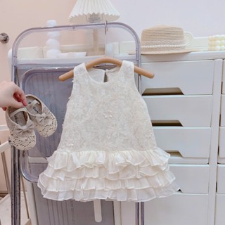 Quần áo bé gái, Váy công chúa bé gái vải ren mềm có lớp lót 9-25kg V680 Tiểu Yến KID