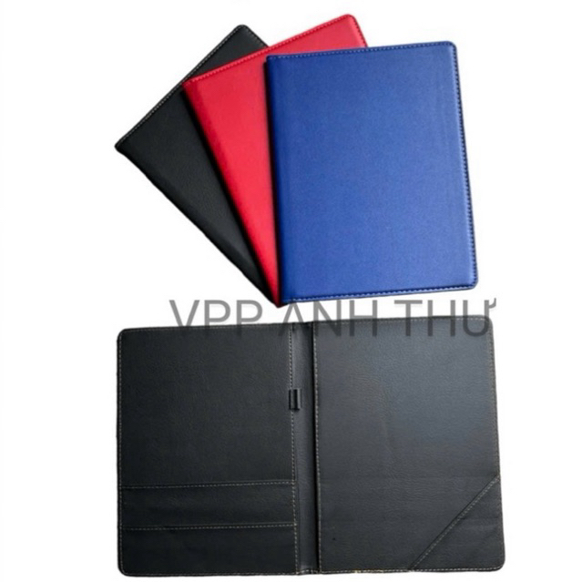 BÌA SƠMI KẸP HỒ SƠ DA MAY A4 ( 3 Màu )