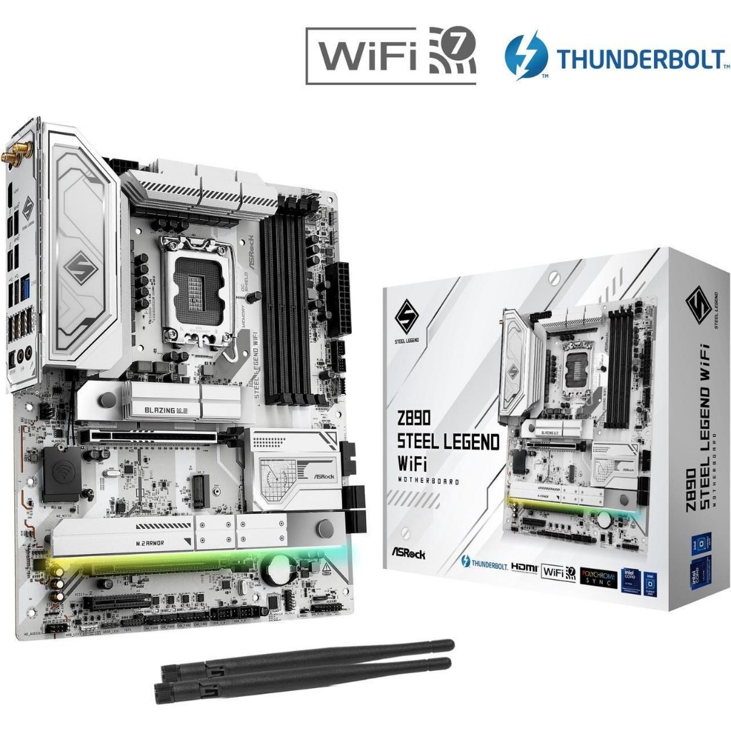 Mainboard Core Ultra ASRock Z890 Steel Legend WiFi /Z890M Riptide WiFi [NEW]