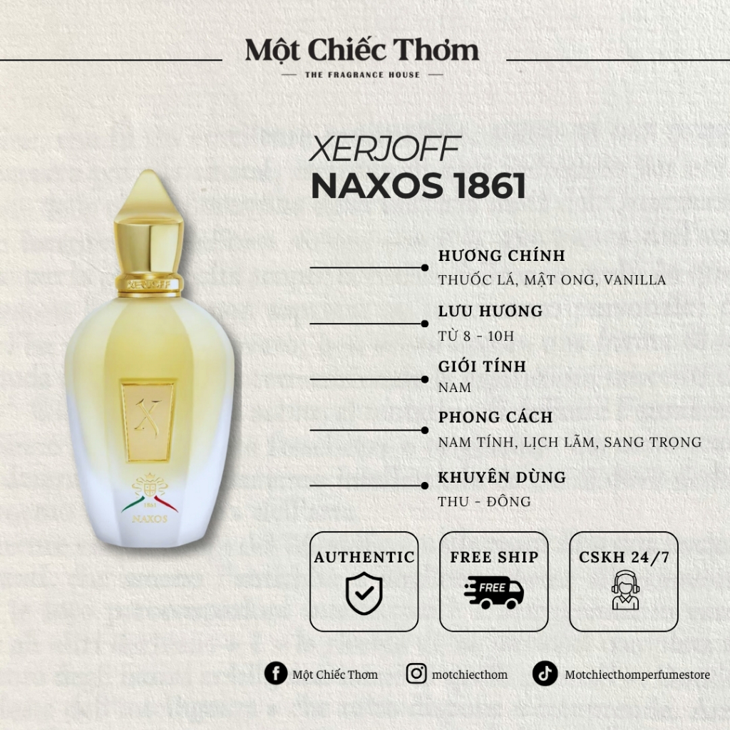 Xerjoff Naxos 1861 | Nước hoa chiết 10ml/20ml/30ml | Một Chiếc Thơm
