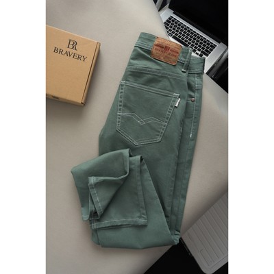 Quần jean dài Bravery chất liệu cotton thun co giãn form ống đứng - năng động - thoải mái