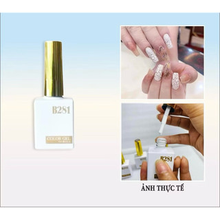 Sơn nứt trắng B281, nền vàng bạc