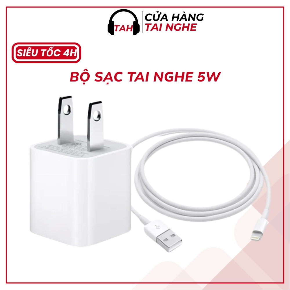 Bộ Sạc PD 5W Không Làm Hư Pin Tai Nghe, Sạc Ổn Định, An Toàn
