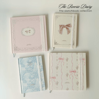 Sổ vẽ sketchbook A5 vuông vẽ phác thảo màu chì 190gsm Crabit Ribbon 2 Reverie Diary Collection
