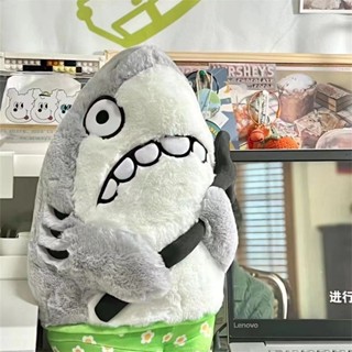  Gấu Bông Cá Mập 'Sạ X' Cầm Nĩa - Gối Ôm Đa Năng + Quà Troll Hài Hước Cho Nam Nữ Đồ Chơi Sang Trọng 30 40 50 cm 