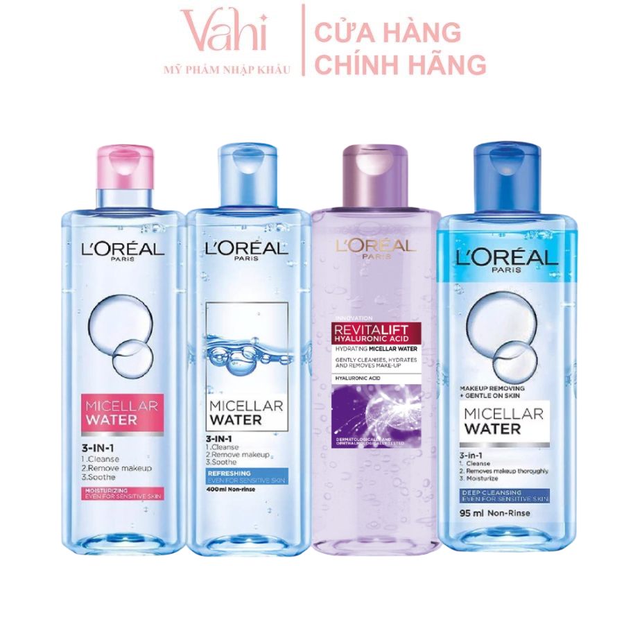 Nước tẩy trang 3in1 L’oreal Paris Micellar Water 400ml