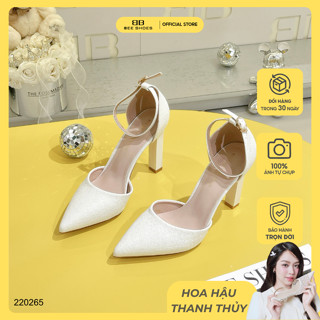 Giày cao gót nữ BEE SHOES mũi nhọn quai trơn gót 9cm - 220265