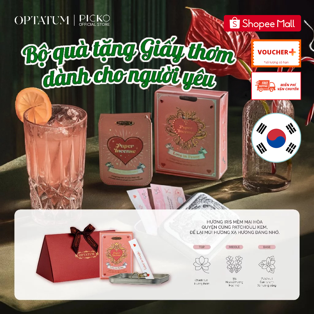 Bộ Quà Tặng Giấy Thơm Optatum Paper Incense Lover's Gift