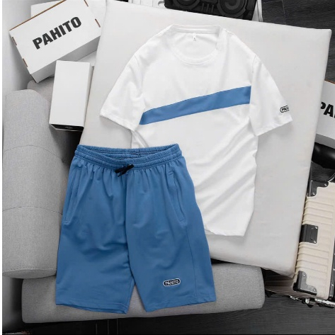 Bộ Quần Áo Nam Sport Menswear Phối Họa Tiết Viền Chéo Poly Cá Sấu Thoáng mát, co giãn 4 chiều