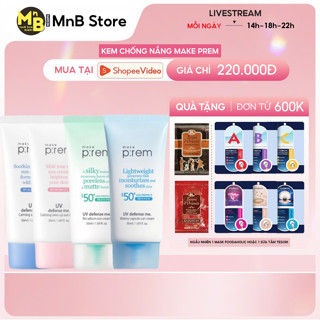 Kem Chống Nắng Make Prem UV Defense Me Make P:rem SPF50+ PA++++ 50ml