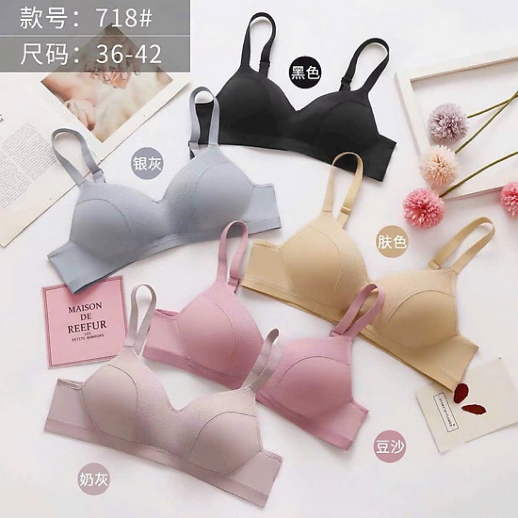 Áo lót, áo ngực không mút không gọng cotton thông hơi có size 36-42 mã 718