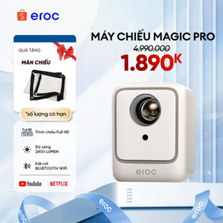 Máy chiếu mini Eroc MAGIC PRO độ phân giải Full HD 2800 Lumens Android IOS Netflix