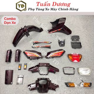  Bộ Dàn Áo Dream Cao Cấp TD Nhựa Nguyên Sinh  Tặng Tem 3 Lớp  - Bộ Nhựa Xe Dream Thái Dream Việt ABS 