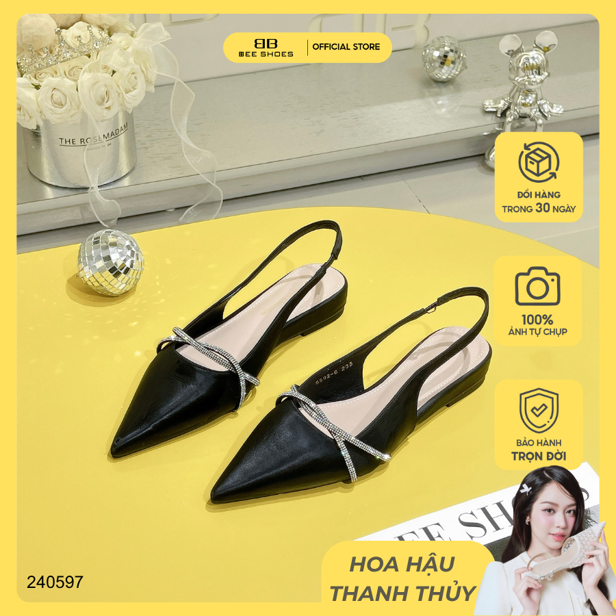 Giày Cao Gót BEESHOES Mũi Nhọn Đế Cao 2 Phân 240597 (Form 1.5)