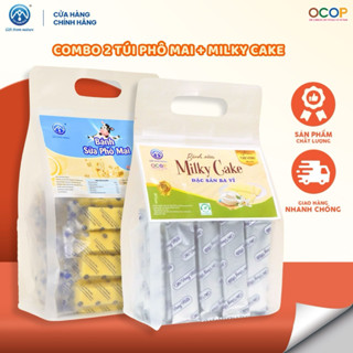 Combo mix vị bánh sữa ba vì Milky Cake + Bánh non SỮA CHỊ VÀNG OFFICIAL