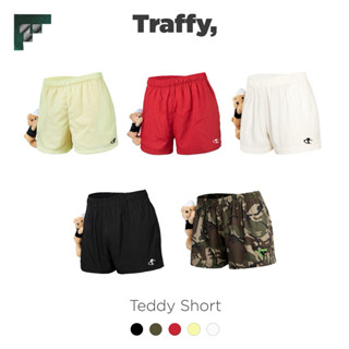  Quần Short Gấu TRAFFY Vải Gió Nhăn Unisex - Teddy Short Nhiều Màu 